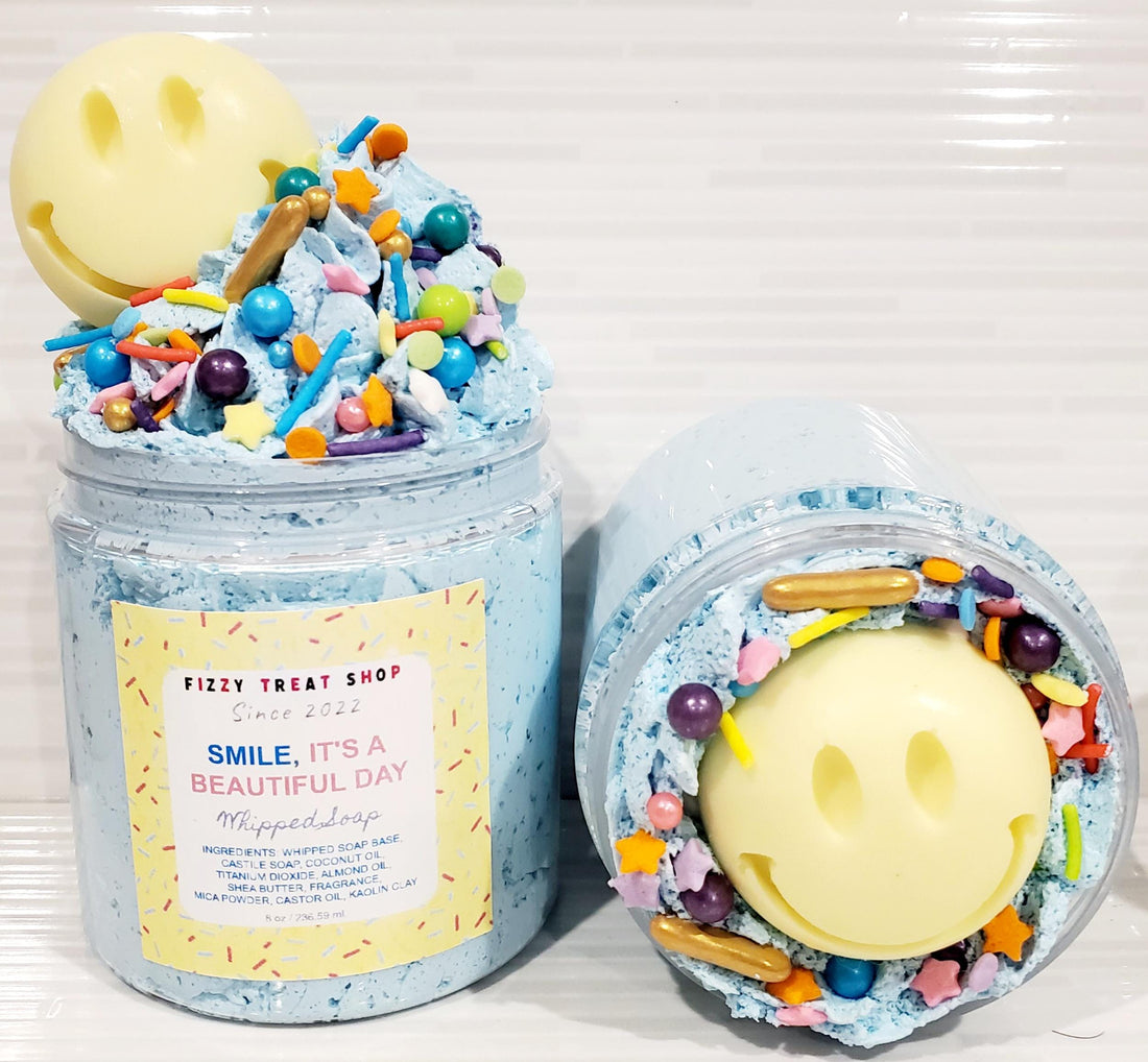 Smile, It's A Beautiful Day | Fluffy Whipped Soap | Sugar Scrub