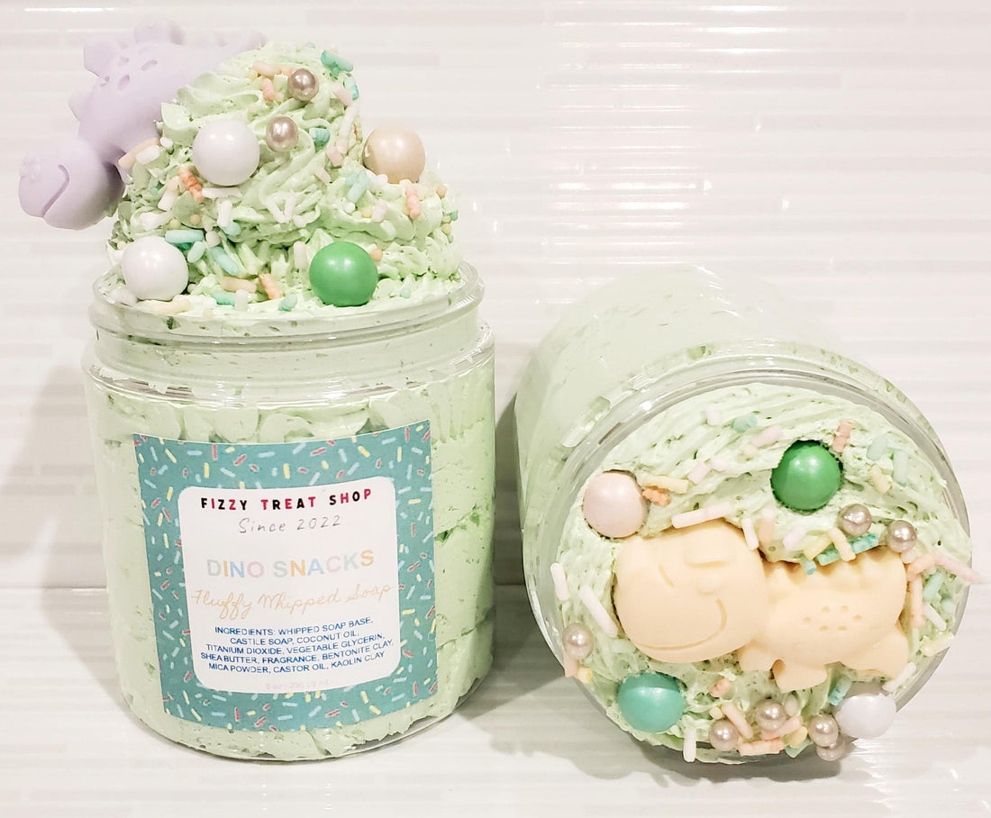 Dino Snacks | Fluffy Whipped Soap | Sugar Scrub